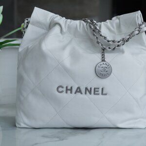 Vintage Chanel white bag